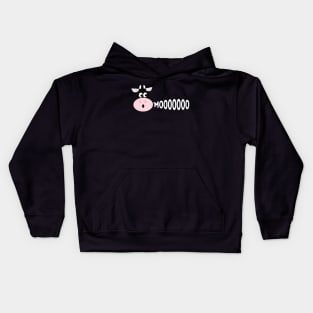 Cow Mooing Cute and Funny Kids Hoodie